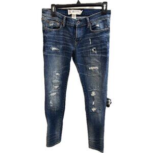 Ralph Lauren Rugby Skinny Distressed Blue Jeans Size 28x31